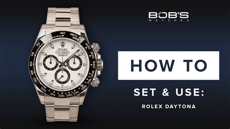 rolex daytona number dials meaning|rolex daytona setting instructions.